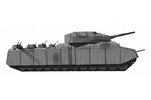 Гигантският танк Landkreuzer Гигантският танк Landkreuzer